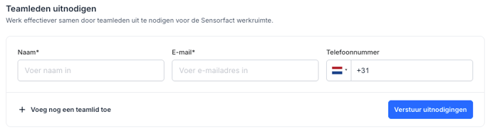 Teamleden Uitnodigen Platform